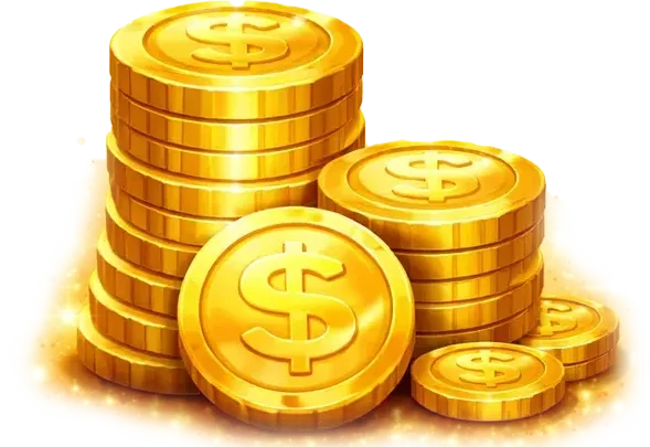 Monedas doradas para premios de menor monto